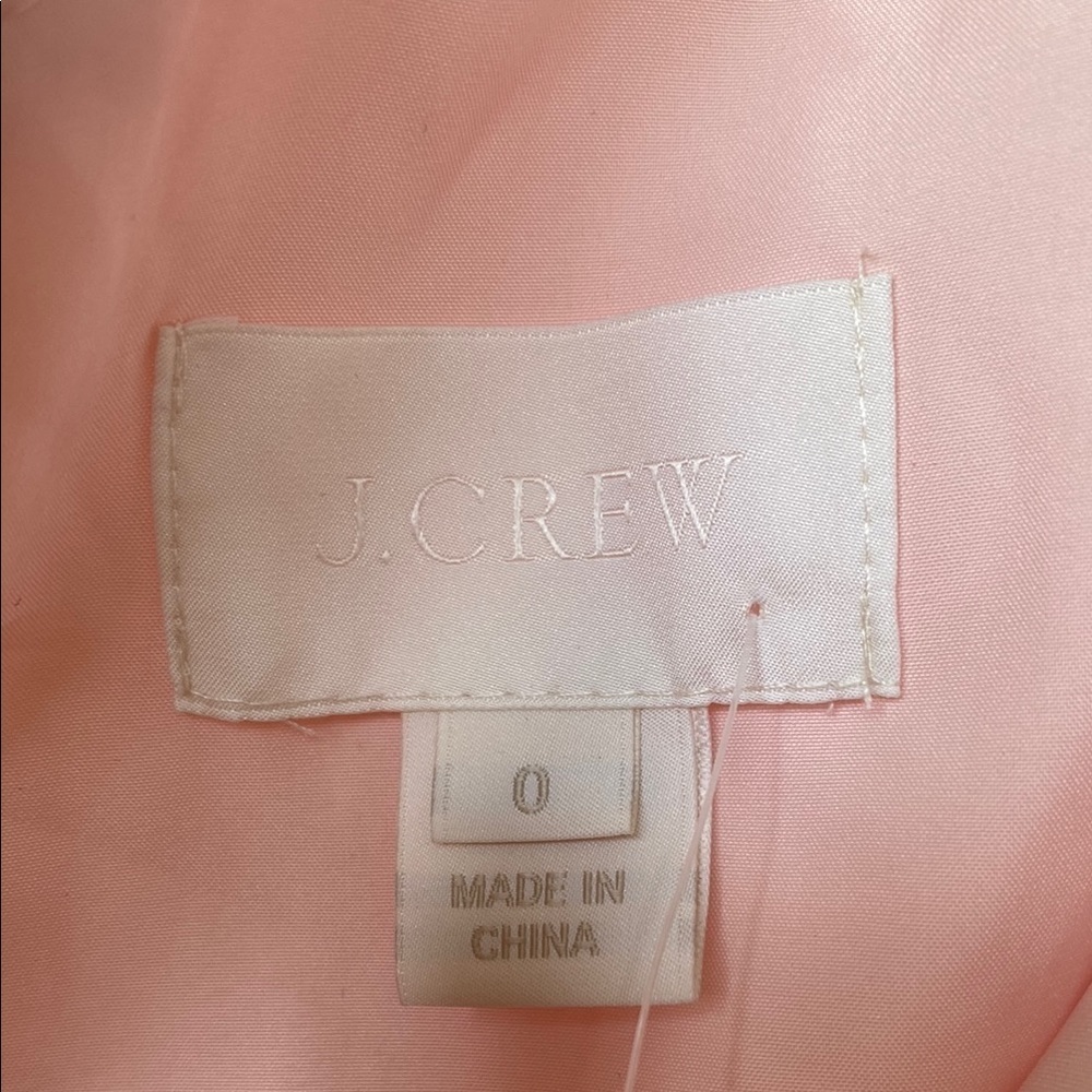 J. Crew Pink Asymmetrical Ruched Tiered Dress - Picture 3 of 14